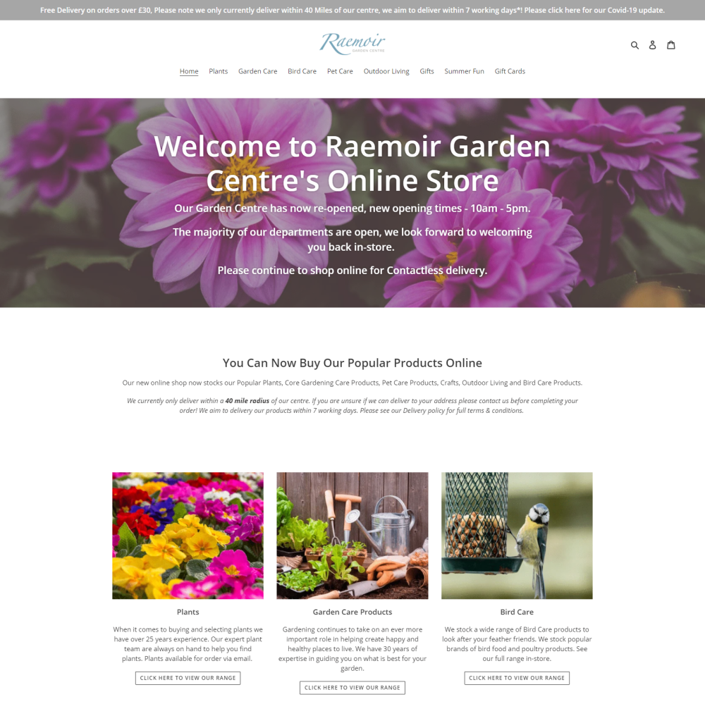 Raemoir Garden Centre Shopify